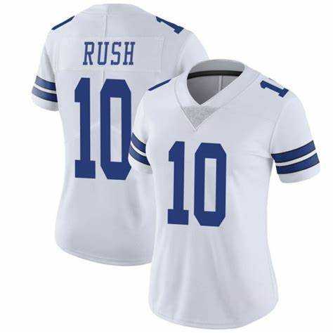 Women's Dallas Cowboys #10 Cooper Rush White Vapor Untouchable Limited Stitched Jersey Dzhi